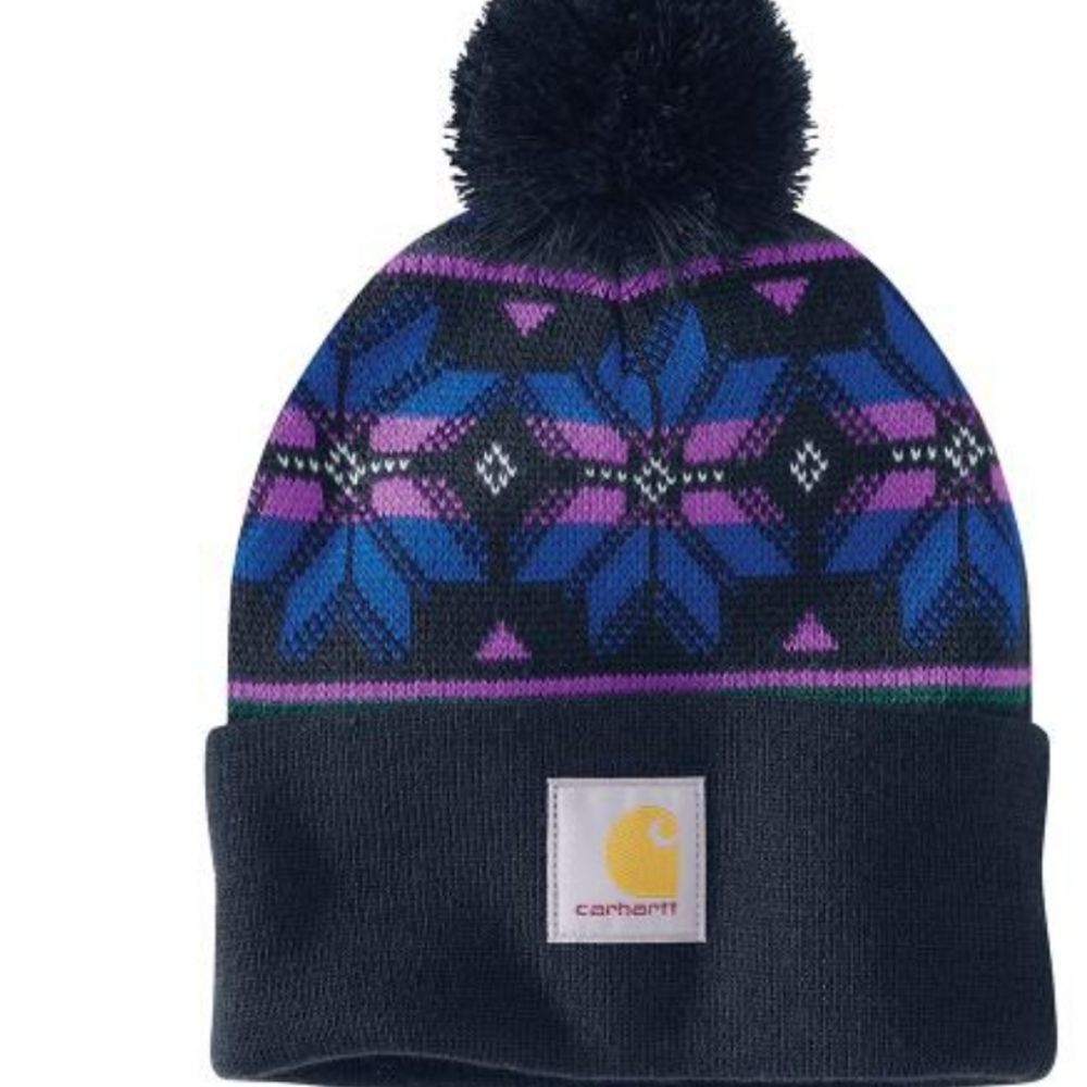 Carhartt Knit Pom Jaquard Beanie Hat